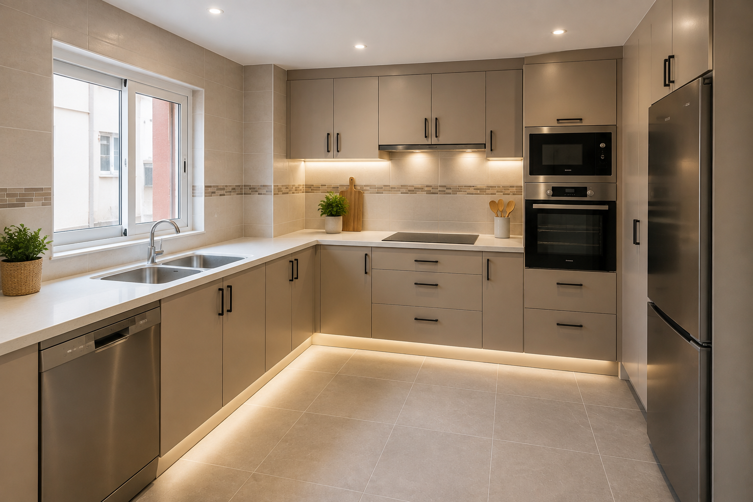 Kitchen renovation after