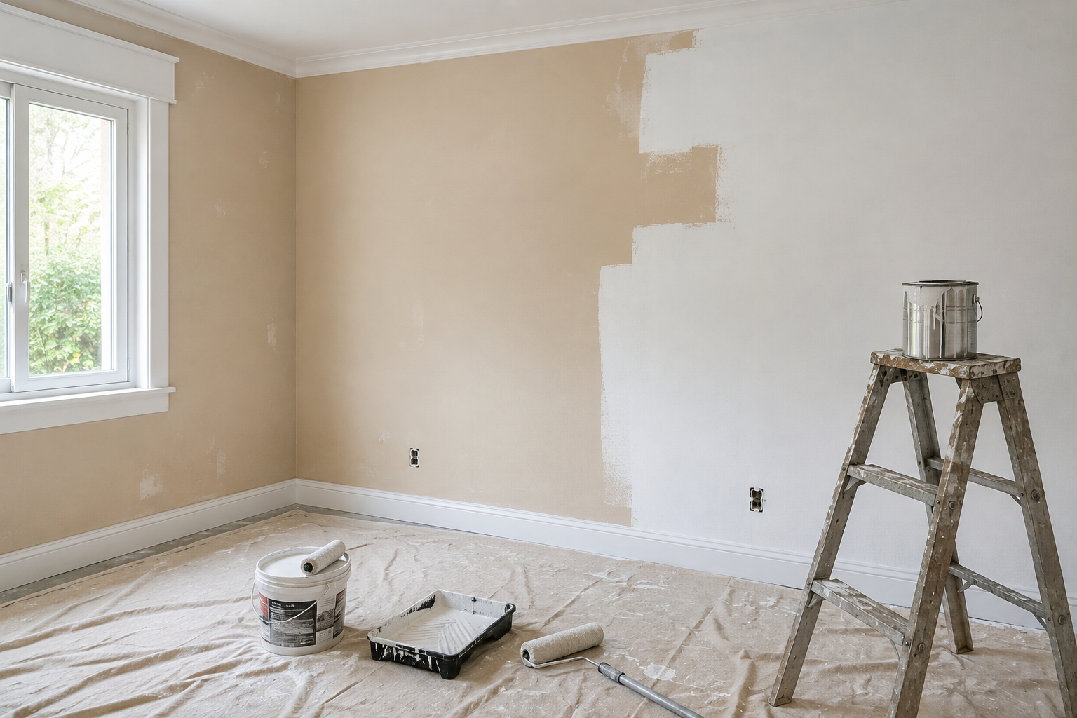 Painting renovation before
