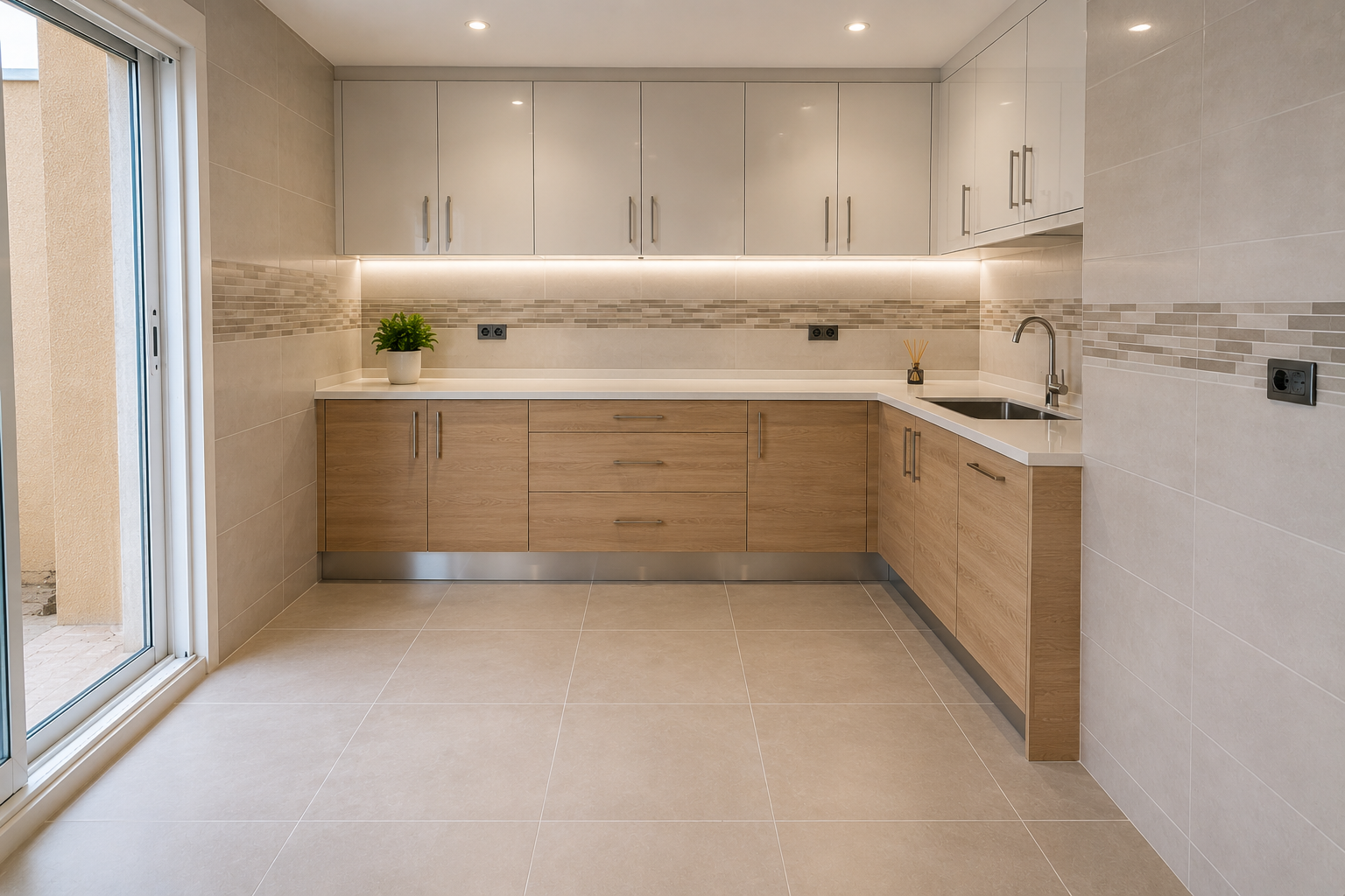 Tiling renovation after