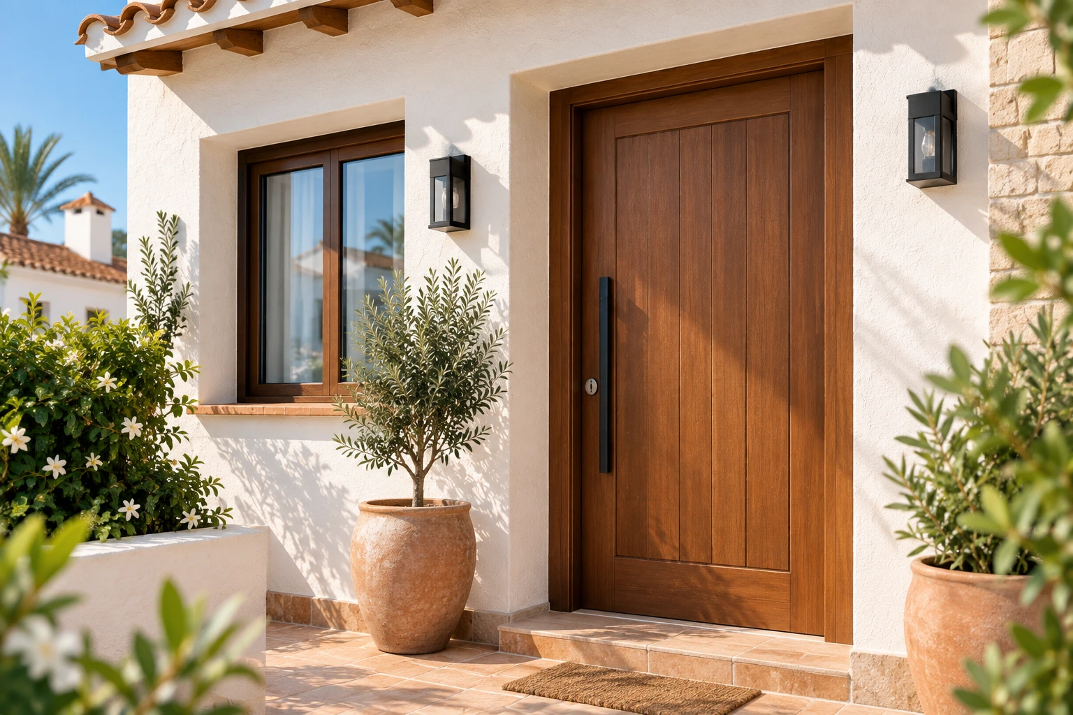 Renovated doors and windows in Spain