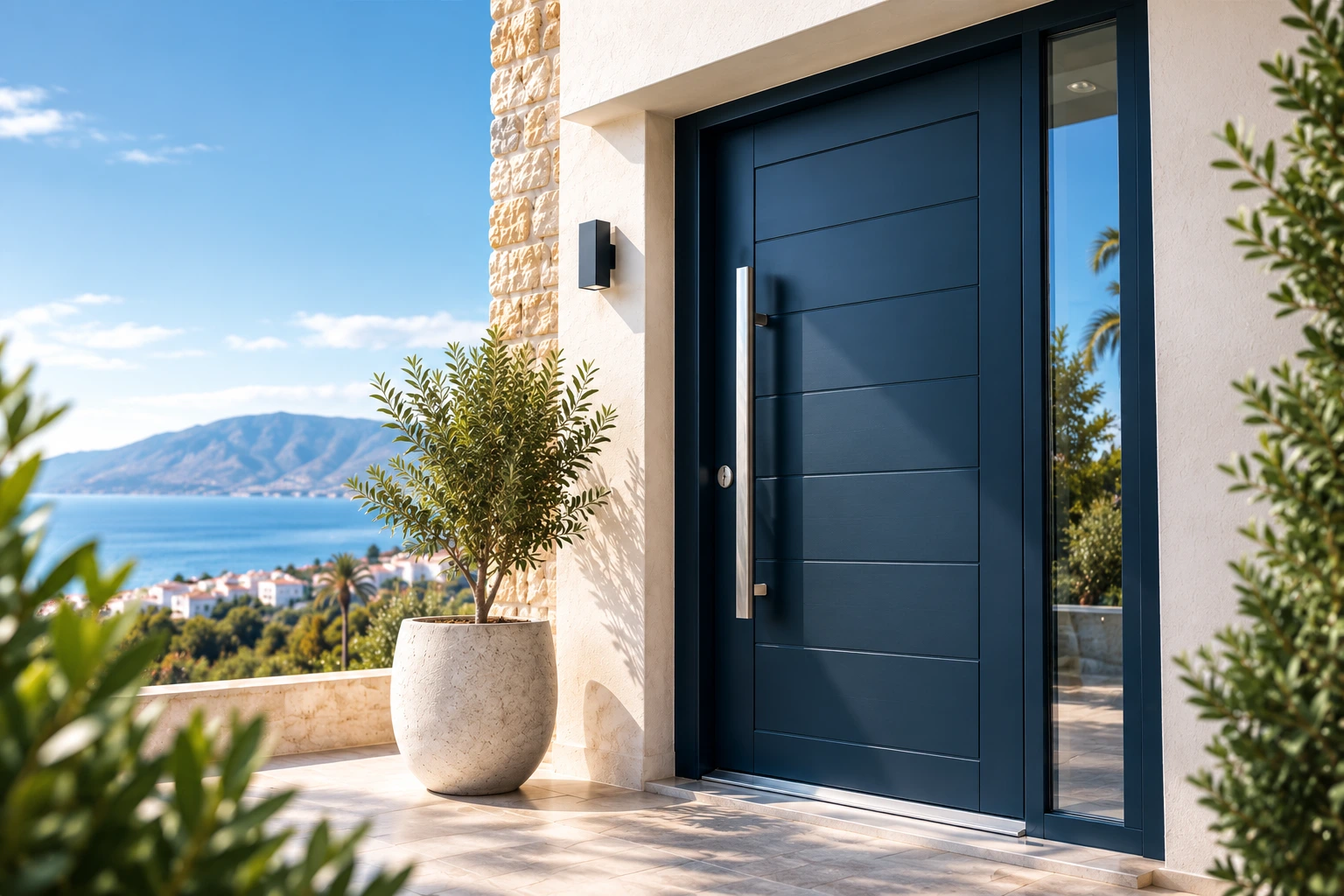 Door renovation and painting in Almeria